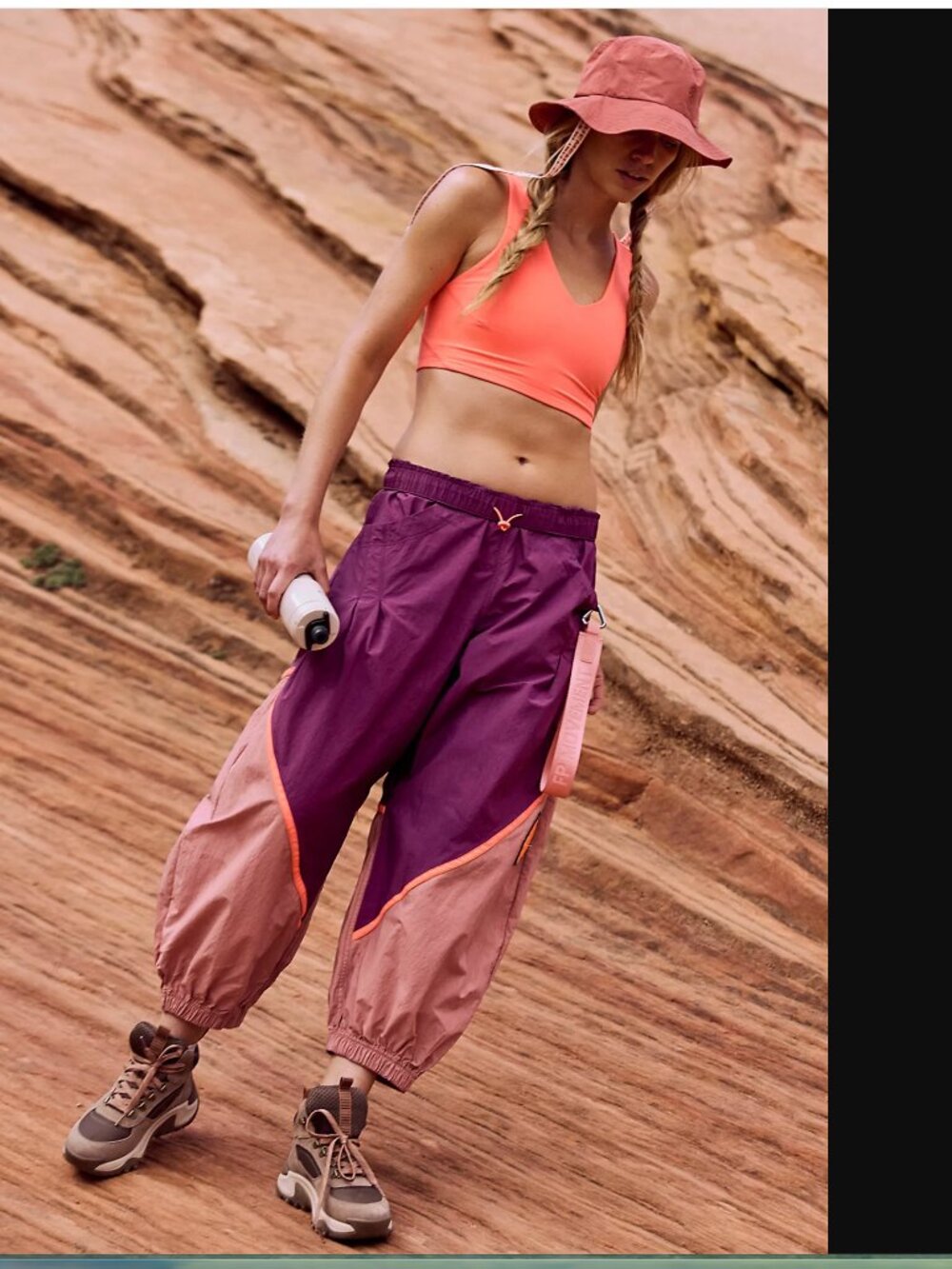 FP Movement Women Deep Mulberry Combo Freeflow Pants Size M NWT 98$+TAX